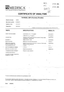 Certificato Analisi Tiroide Farmagalenica 01
